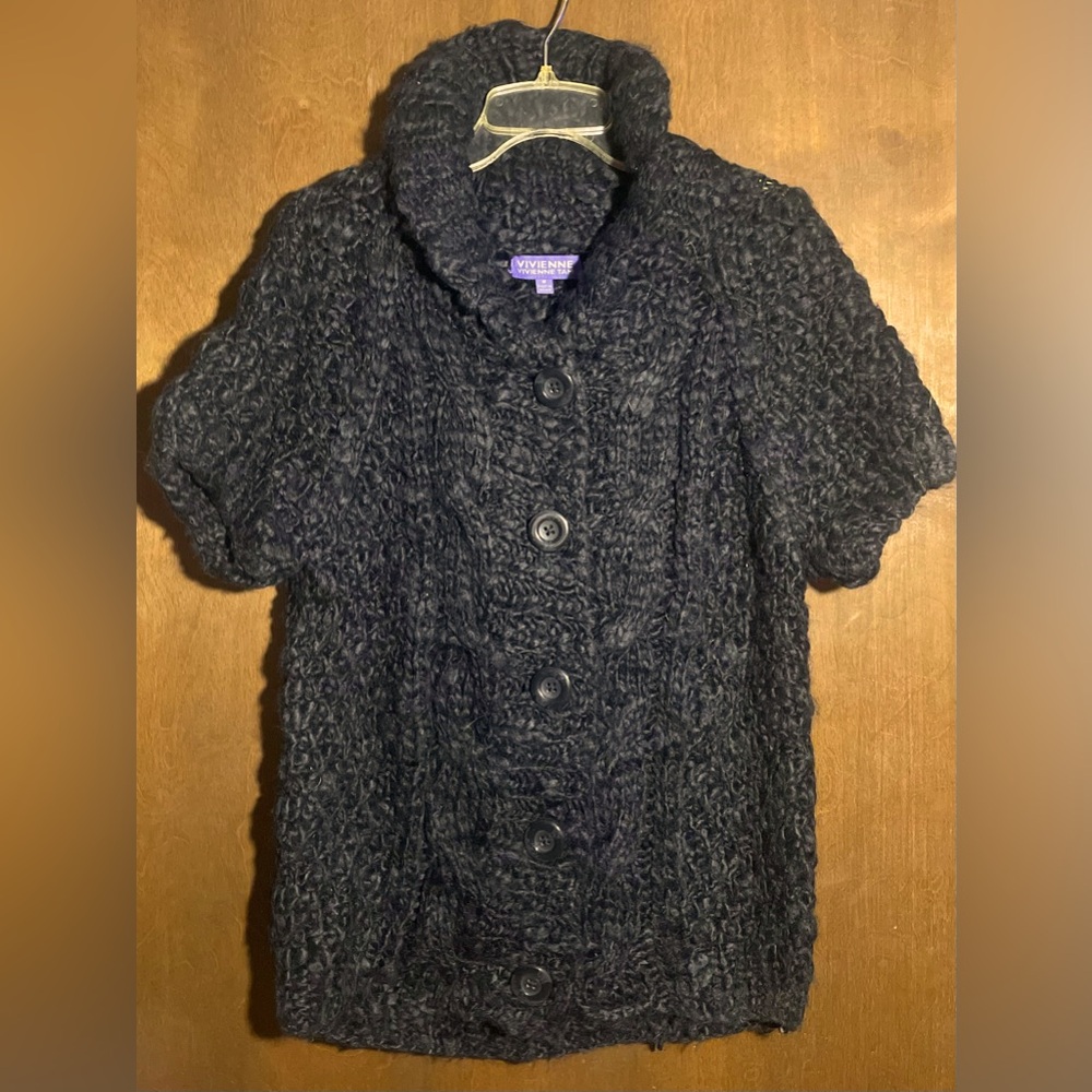 Vivienne Tam Black Chunky Sweater